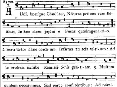 Gregoriaans zingen op zondag 12 maart